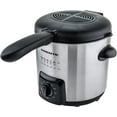 OVENTE Electric Deep Fryer 0.9 Liter Capacity, 840W Power with Locking