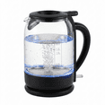 thumbnail image 1 of OVENTE 1.5L Glass Electric Kettle Water Boiler, Black KG516B | 1500W Fast Boiling, Easy Fill Lid, Stainless Steel Filter, LED Indicator, Auto Shut-Off, Boil-Dry Protection, 360° Base, 1 of 8