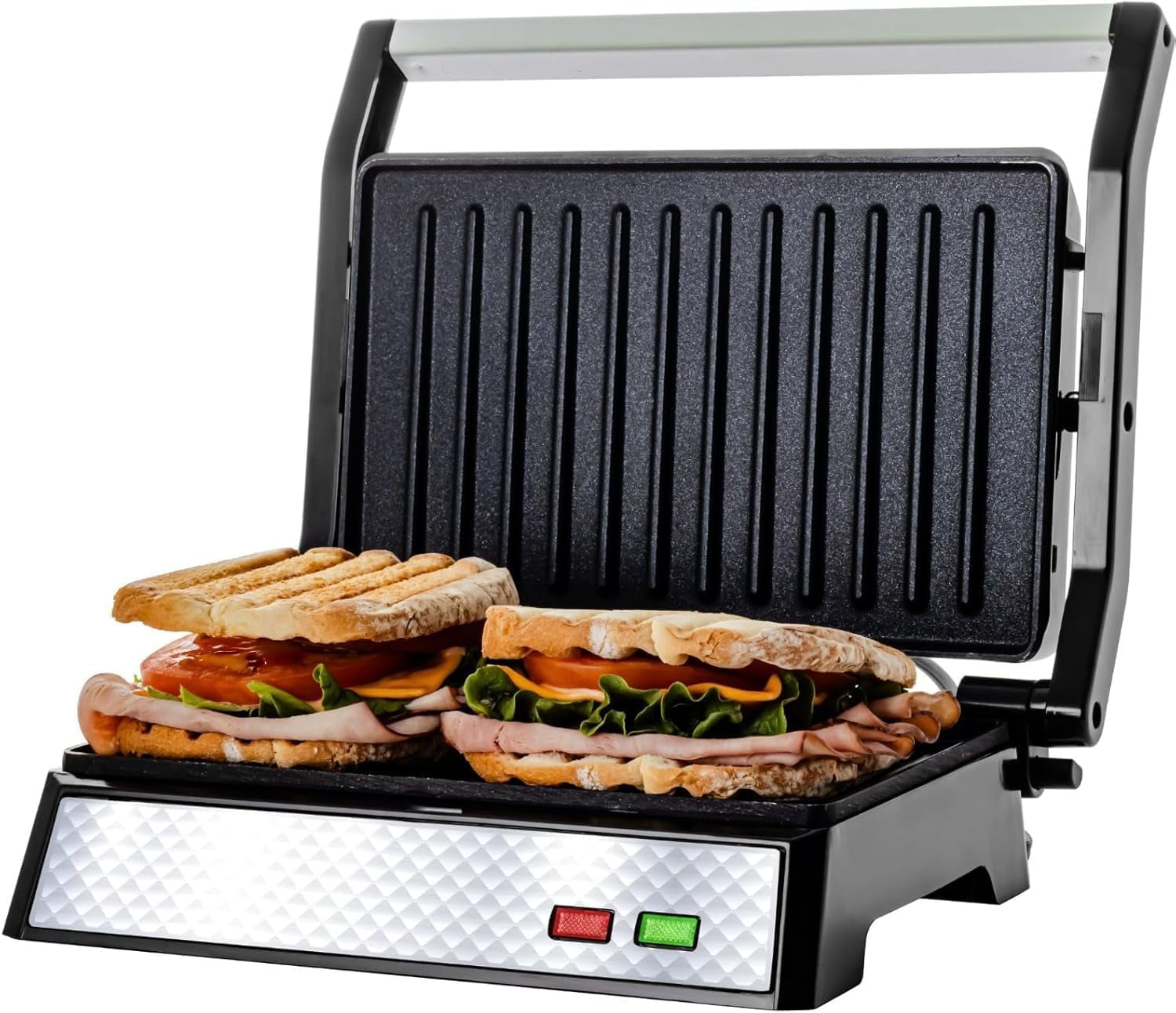 OVENTE Electric Indoor Panini Press Grill and Sandwich Maker with Non ...
