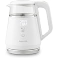 thumbnail image 1 of OVENTE 1L Small Electric Kettle with 5 Temperature Preset, Digital Display, 5Hr Keep Warm, Auto Shut-Off, Double-Wall Cool Touch Exterior, Borosilicate Glass,1500W BPA Free Water Boiler, White KD95W, 1 of 8