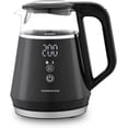 thumbnail image 1 of OVENTE 1L Small Electric Kettle with 5 Temperature Preset, Digital Display, 5Hr Keep Warm, Auto Shut-Off, Double-Wall Cool Touch Exterior, Borosilicate Glass,1500W BPA Free Water Boiler, Black KD95B, 1 of 8
