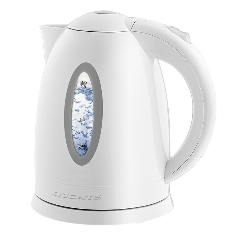 iSiLER 1500W Electric Kettle, 1.7 L Electric Tea Kettle with LED Indicator,  Cordless Electric Glass Hot Water Boiler, Portable Teapot Heater Auto
