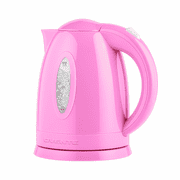 OVENTE 1.7L Electric Kettle with 1100W Fast Boiling Water, Pink KP72P | Best For Coffee or Tea, BPA-Free, Water Level Gauge, Auto Shut-Off, Indicator Light, Boi