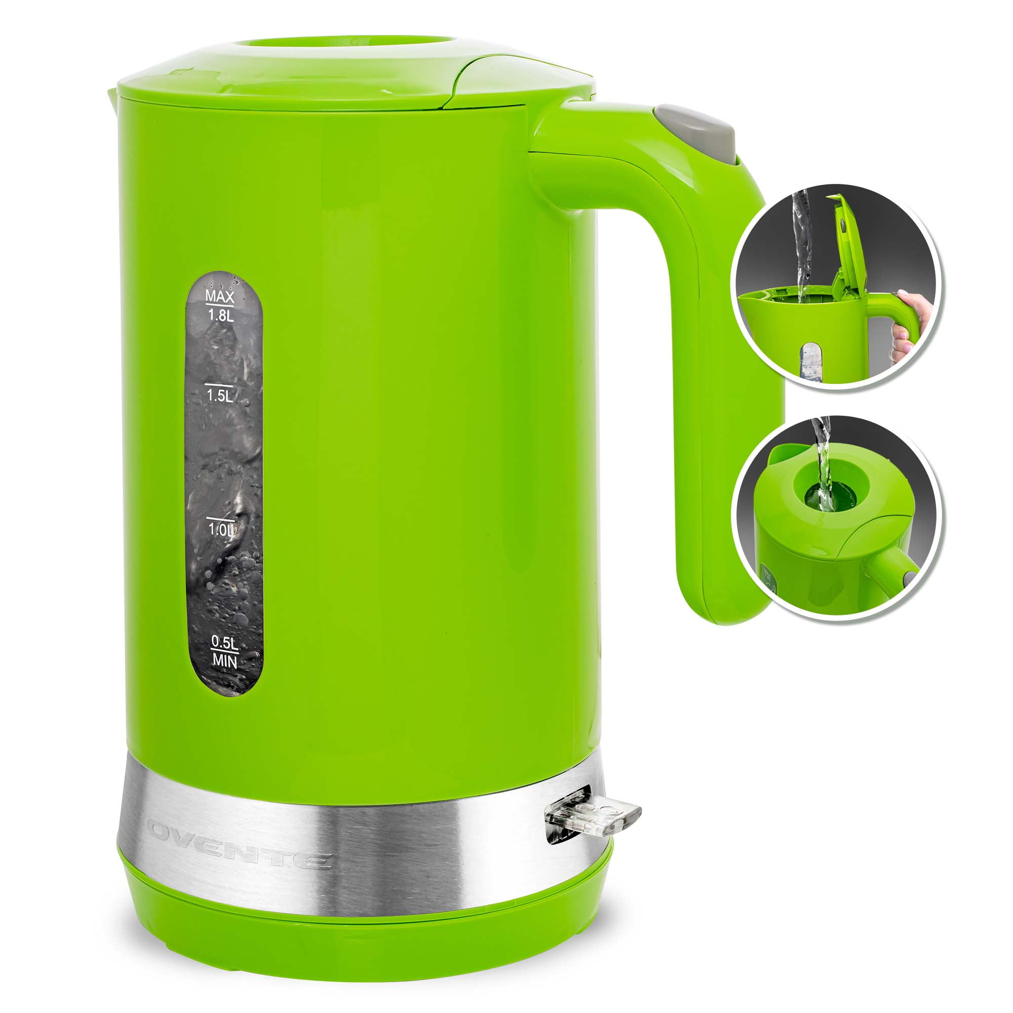 OVENTE Electric Kettle Hot Water Heater 1.8 Liter - BPA Free Fast