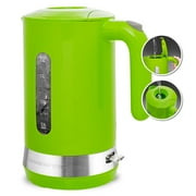 OVENTE Electric Kettle Hot Water Heater 1.8 Liter - BPA Free Fast Boiling Cordless Water Warmer - Auto Shut Off Instant Water Boiler for Coffee & Tea Pot - Green KP413G