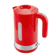 OVENTE 1.8L Electric Kettle with 1500W Fast Boiling Heater, Red KP413R, Best for Coffee or Tea, BPA-Free, Easy-Fill Lid, Water Level Window, Auto Shut-Off & Boil-Dry Protection, Removable Filter