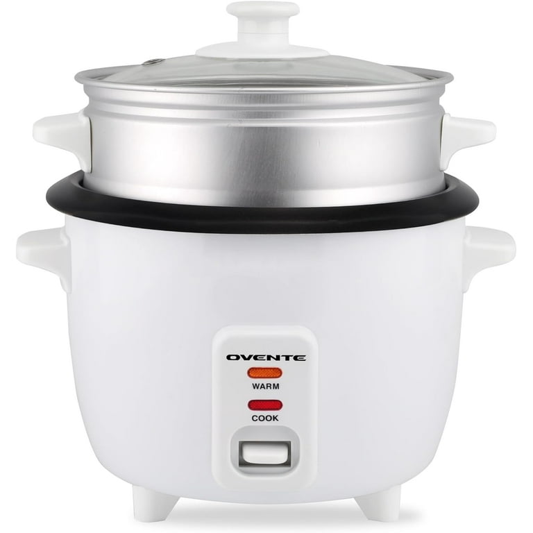 10-Cup White Rice Cooker with Food Steamer Basket 10-Cup White Rice Cooker with Food Steamer Basket