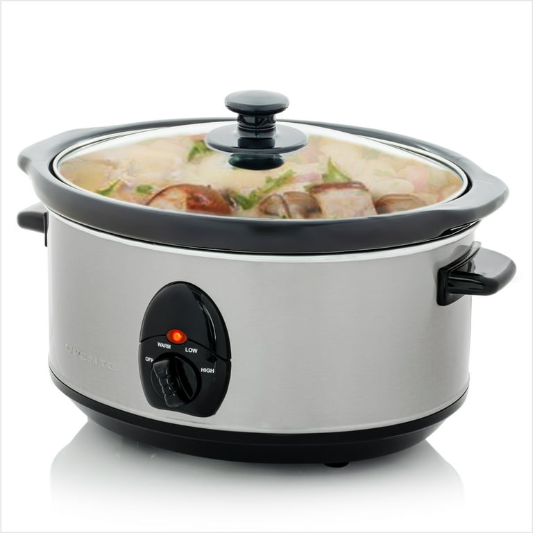 7 Qt. Stainless Steel Slow Cooker with Temperature Settings 7 Qt. Stainless Steel Slow Cooker with Temperature Settings