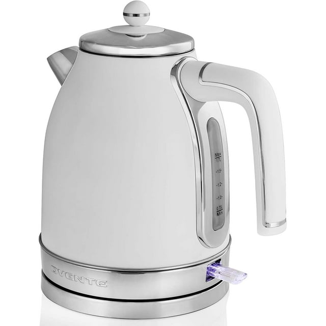 OVENTE Electric Stainless Steel Hot Water Kettle 1.7 Liter Victoria