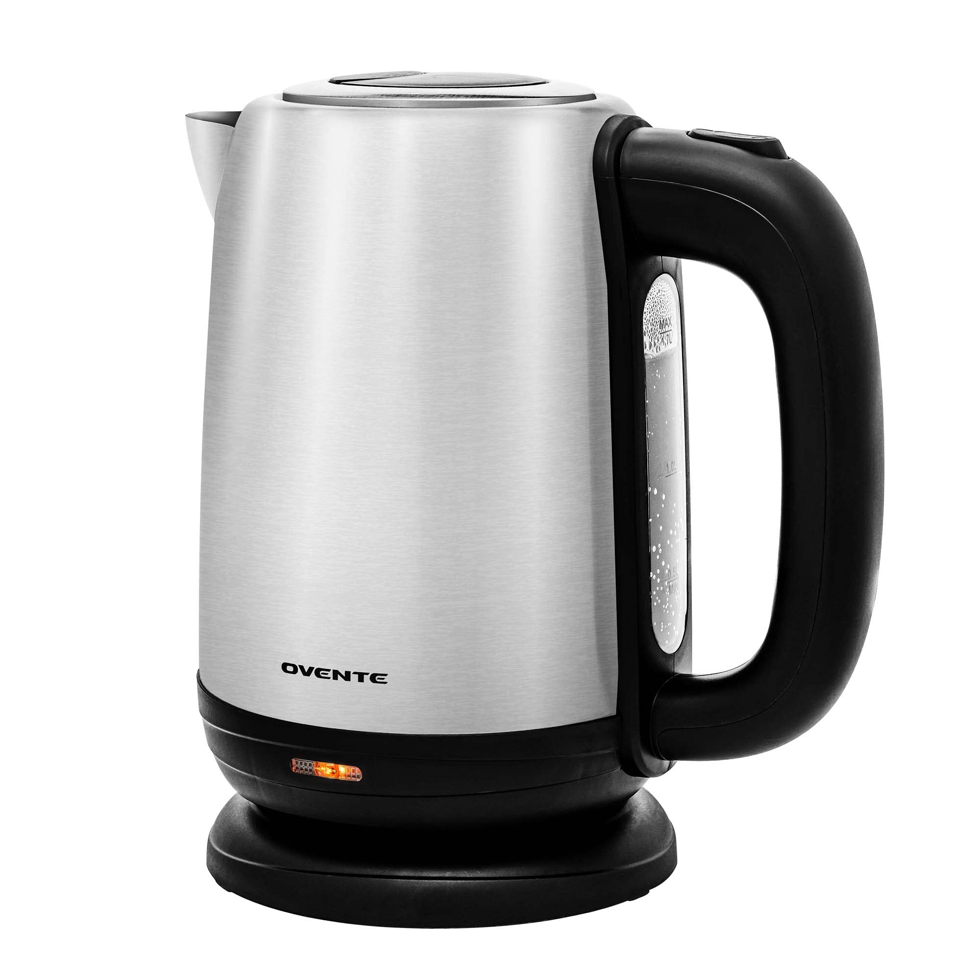 OVENTE Electric Tea Kettle Stainless Steel 1.7 Liter Portable Instant