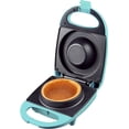 thumbnail image 1 of OVENTE Electric Waffle Bowl Maker for Breakfast with Non-Stick Coating, 520W Power, Indicator Light and Cool Touch Handle, Perfect for Homemade Ice Cream Cups & Delicious Desserts Turquoise WMB2405BL, 1 of 7