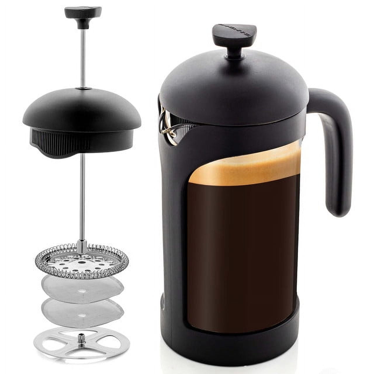 OVENTE 2.5-Cup Glass French Press Coffee and Tea Maker with Heat