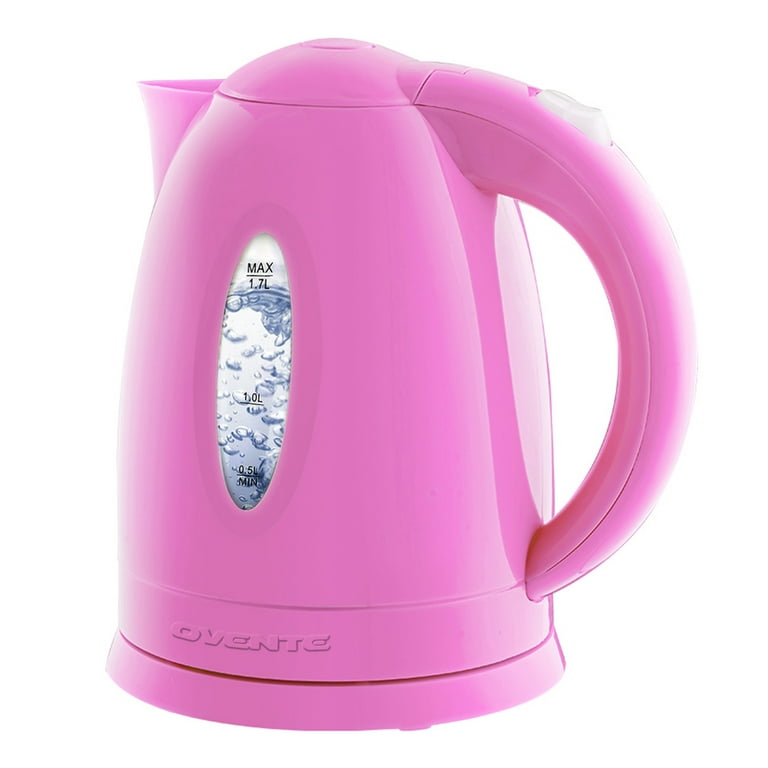 A Glass Electric Kettle With Boiling Water Inside Stock Photo