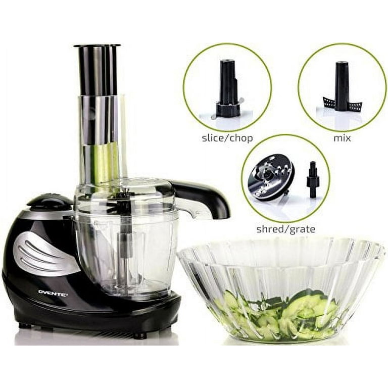 Chefman Electric Food Processor, Stainless Steel, 4 Cups, Grey 