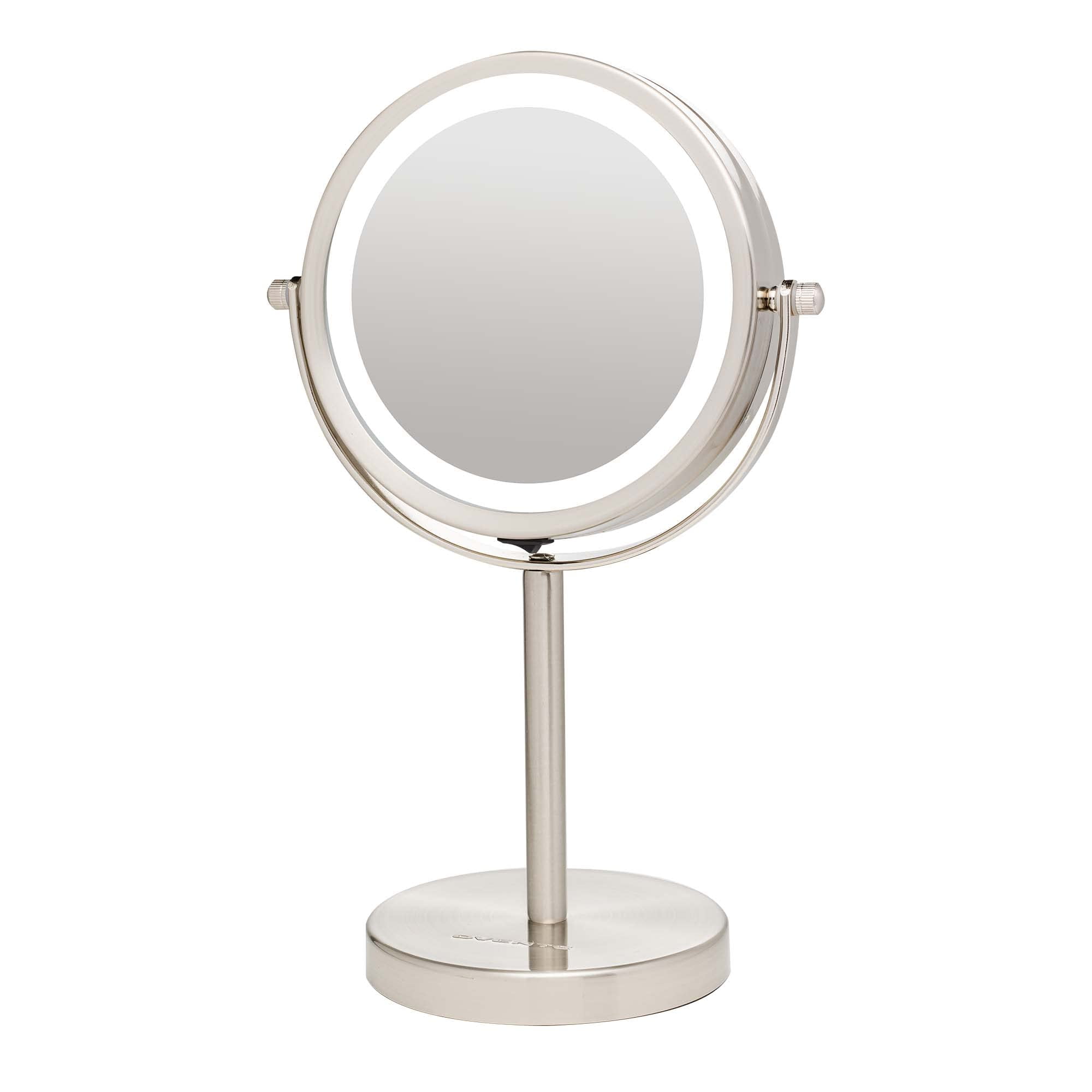 OVENTE Lighted Vanity Mirror NG01 6 Inch Table Top LED 360 Adjustable ...