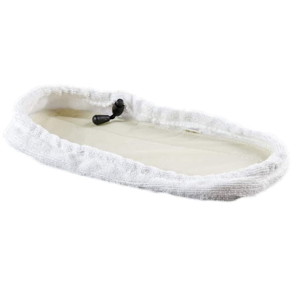 OVENTE Replacement Microfiber Pad for Electric Steam Mop ST205 Series (Pack of 1), Reusable and Washable Cleaning Pads Perfect for Different Floor Surfaces, White ACPST2051