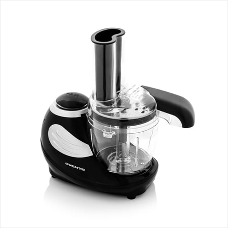 OVENTE Mini Electric Food Processor and Salad Vegetable Shake Mixer 1.5 Cup, Black PF1007B