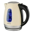thumbnail image 1 of OVENTE Portable Electric Hot Water Kettle 1.7 Liter Stainless Steel 1100 Watt Power Fast Heating Element Countertop Tea Maker Boiler Heater with Automatic Shut-Off & Boil Dry Protection Beige KS96BG, 1 of 8