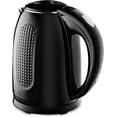 thumbnail image 1 of OVENTE Portable Electric Kettle Stainless Steel Instant Hot Water Boiler Heater 1.7 Liter 1100W Double Wall Insulated Fast Boiling with Automatic Shut-off for Coffee Tea & Cold Drinks, Black KD64B, 1 of 8