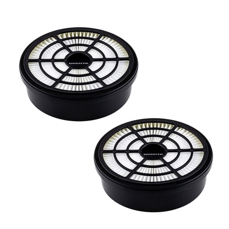 OVENTE Replacement Filter for ST2620 Bagless Canister Vacuum Cleaner (Pack of 2) with Ultra-Dust and Small Particles Filtration, Easy to Remove and Install, Black ACPST26702