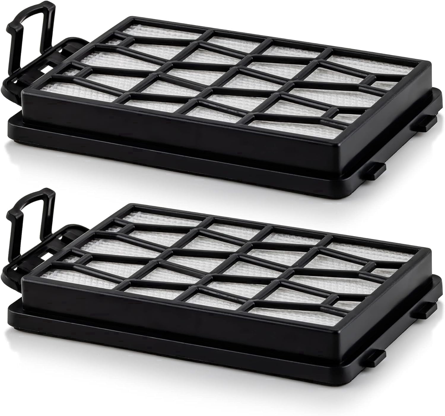 OVENTE Replacement Filter for ST1600B Vacuum Cleaner (Pack of 2), Efficiently Trap Small Particles, Easy to Remove and Install, Black ACPST167122