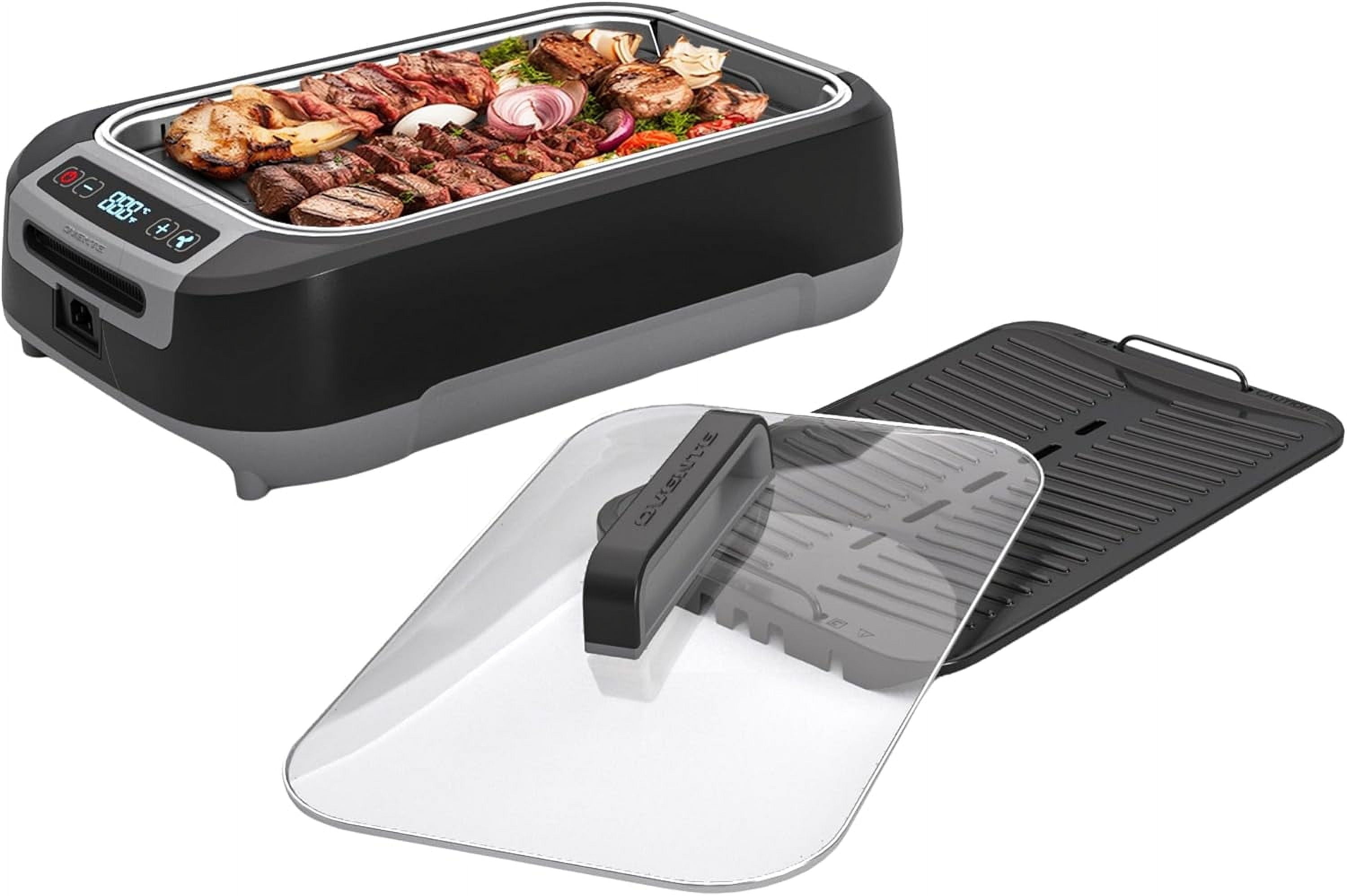 OVENTE Smokeless Indoor Grill, 1500W Electric Portable Korean BBQ Grill ...