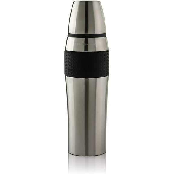 OVENTE Stainless Steel Double Walled Vacuum Insulated Mug 26 Ounce, Spill Proof, Silver TSA26S