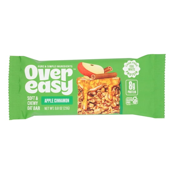 OVER EASY - Apple Cinnamon Breakfast Bar - 0.8 Oz, Case of 12
