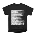 thumbnail image 1 of OVER THINKING KILLS YOUR HAPPINESS T-Shirt Tee Gift For Him Merch For Her Apparel For Frie, 1 of 2