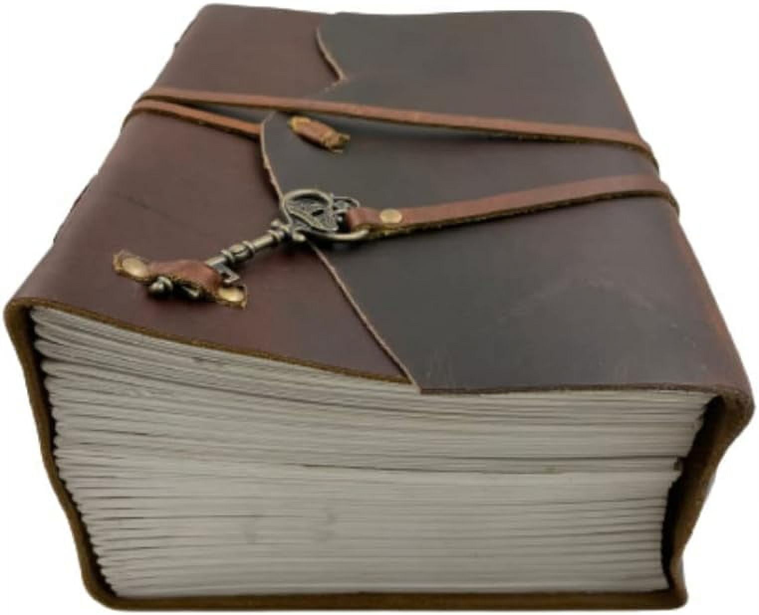 OVERDOSE Buff Meraf - Leather Journal (1000 Pages) for Men & Women Travel Journal & Sketch Writing Journal Diary Leather Bound Notebook Sketchbook Book of Shadows Size 7 X 10 Inches | 17 X 25 cm | A4