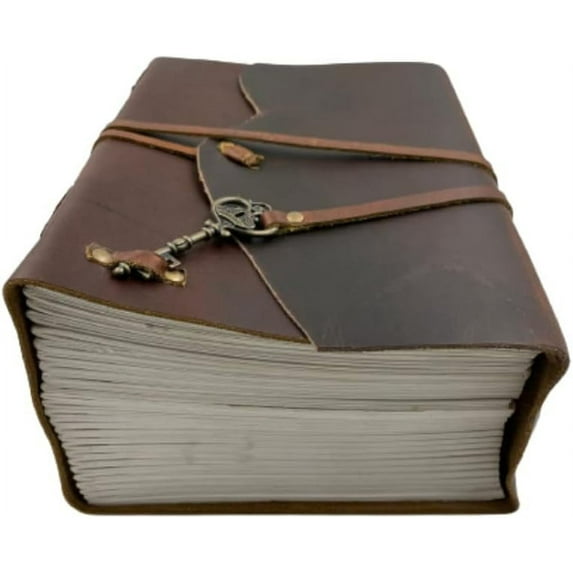 OVERDOSE Buff Meraf - Leather Journal (1000 Pages) for Men & Women Travel Journal & Sketch Writing Journal Diary Leather Bound Notebook Sketchbook Book of Shadows Size 7 X 10 Inches | 17 X 25 cm | A4