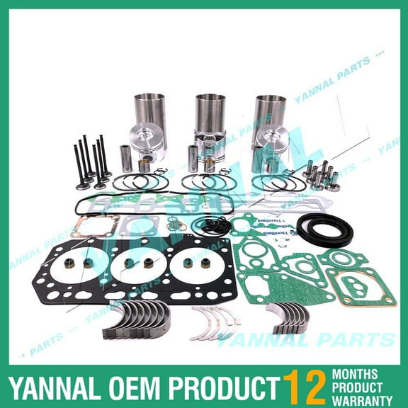 OVERHAUL ENGINE REBUILD KIT SET FOR YANMAR 3TNV88 EXCAVATOR LOADER GENERATOR SET