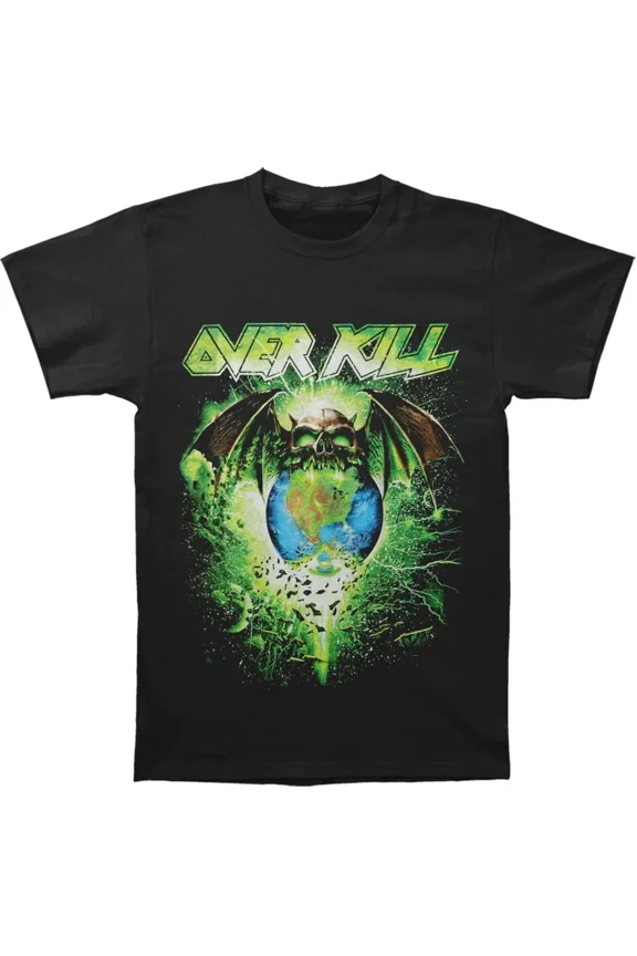 OVERKILL cd lgo CHALY EATS WORLD Official SHIRT SM OOP New feel the fire taking