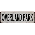thumbnail image 1 of OVERLAND PARK Vintage Look Rustic Metal 6x18 Sign City State 106180041368, 1 of 1