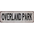 thumbnail image 1 of OVERLAND PARK Vintage Look Rustic Metal City State Sign 6 x 18 Matte Finish Metal 106180041368, 1 of 1