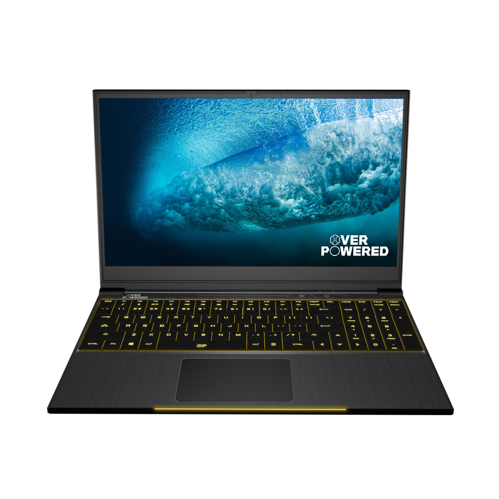 OVERPOWERED Gaming Laptop 15, 2 Year Warranty, 144Hz, Intel i5-8300H, NVIDIA GeForce GTX 1050, Mechanical LED Keyboard, 128 SSD, 1TB HDD, 8GB RAM, Windows 10 - image 1 of 5