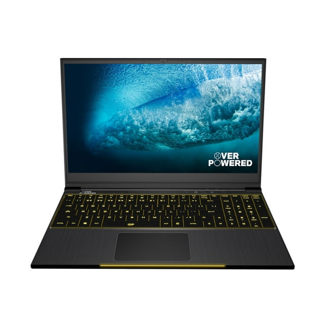 OVERPOWERED Gaming Laptop 15, 2 Year Warranty, 144Hz, Intel i5-8300H, NVIDIA GeForce GTX 1050, Mechanical LED Keyboard, 128 SSD, 1TB HDD, 8GB RAM, Windows 10