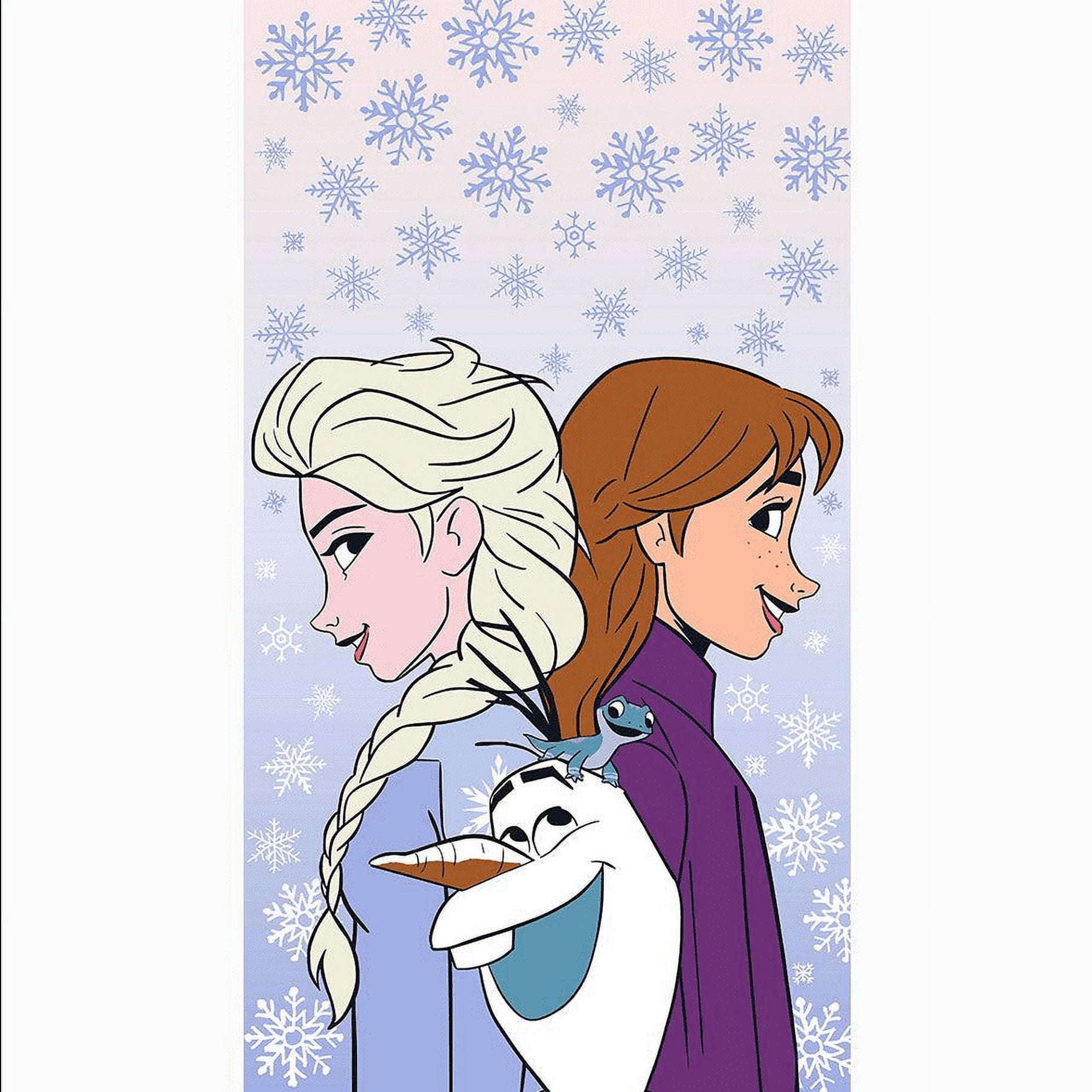 OVERSIZED Beach Towel Frozen In It Together 40" x 72" for Kids Teens Adults