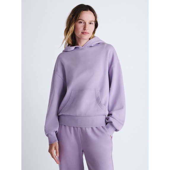 Scoop Women's and Women's Plus Mineral Wash Oversized Hoodie, Sizes XS-4X