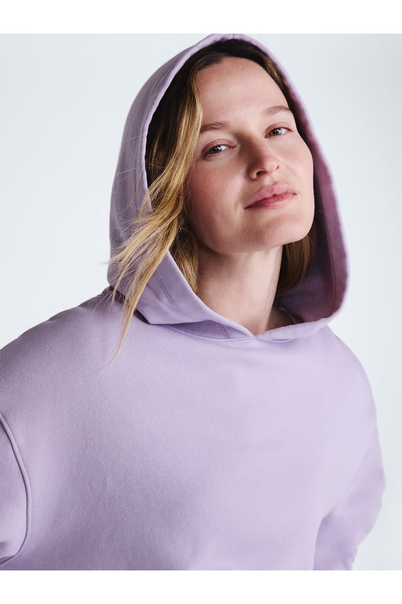 Women's and Women's Plus Mineral Wash Oversized Hoodie, Sizes XS-4X