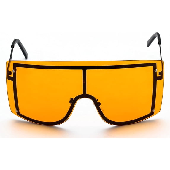 OVERSIZED VINTAGE RETRO Huge Big MASK SHIELD Half Face Owen Style SUNGLASSES