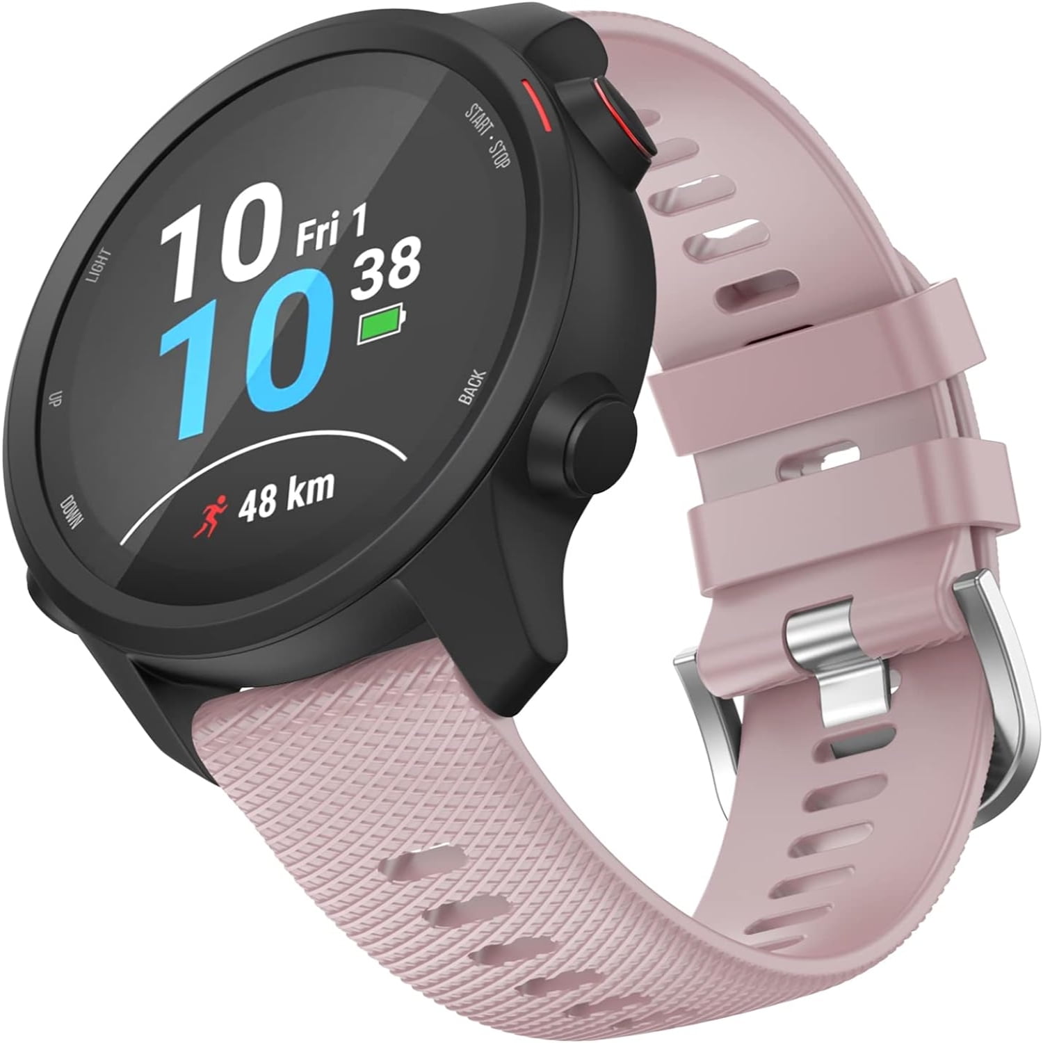 OVERSTEP Soft and Waterproof Silicone Bands Premium Quick Release 20mm White Wrist Strap for Venu 2 Plus Venu SQ Vivoactive 3 Music Vivomove Hr Forerunner 645 245 Music Smartwatch. Walmart
