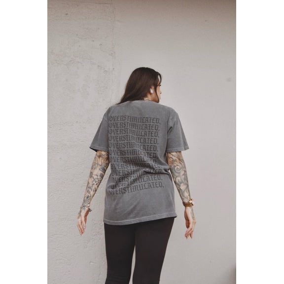 OVERSTIMULATED Tee Overstimulated ORIGINAL Design Alt Apparel Graphic T-shirt 1422604537