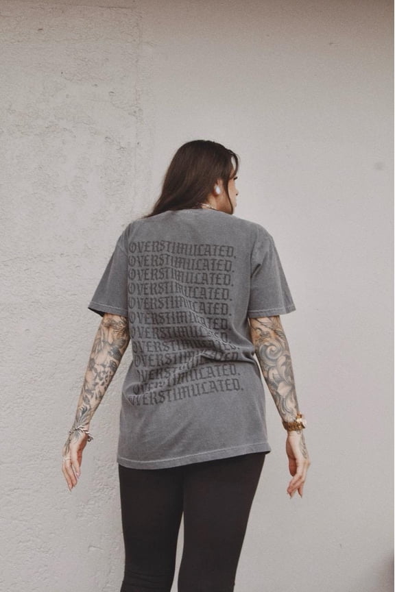 OVERSTIMULATED Tee Overstimulated ORIGINAL Design Alt Apparel Graphic T-shirt 1422604537