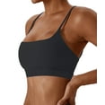 thumbnail image 1 of OVESPORT Women's Adjustable Sports Bra Wirefree Racerback Workout Bras Sexy Thin Straps Yoga Sport Bras with Removable Pads, 1 of 9