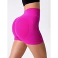 thumbnail image 1 of OVESPORT Women's Single/4-piece Sports Shorts, Fitness Motorcycle Yoga Seamless High Waisted And Hip Lifting Shorts, 1 of 6