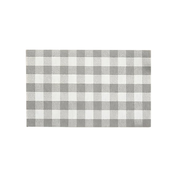 OVFUIZ Christmas Door Mat 31x20in Plaid Handwoven Washable Rug Christmas Welcome Mat for Front Porch Entryway Living Room Home Decorations
