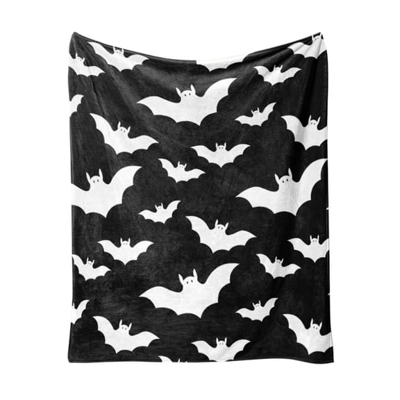 OVFUIZ Halloween Throw Blanket 27.55x39.37in Soft Printed Flannel Fleece Blanket for Couch Sofa Bed Halloween Decorations Halloween Rug