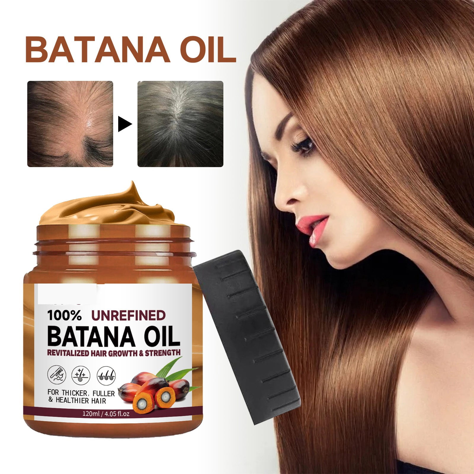 OVINYER 120ml Batana Oil For Hair Unrefined Batana Oil From For Healthier Thicker And Fuller