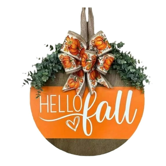 OVINYER 1pc Thanksgiving Front Door Decoration Wreath